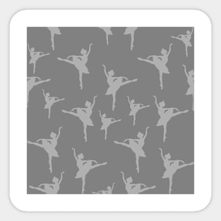 Ballerina Grey Pattern Sticker